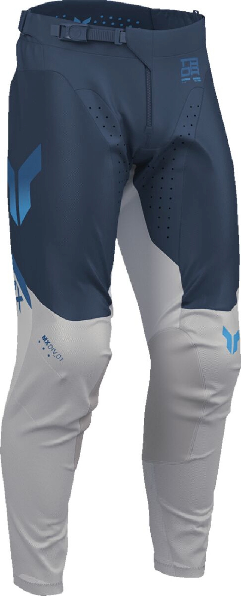 Thor Launchmode Vent Raptor Motocross Hose blau/grau 38 Abbildung 1