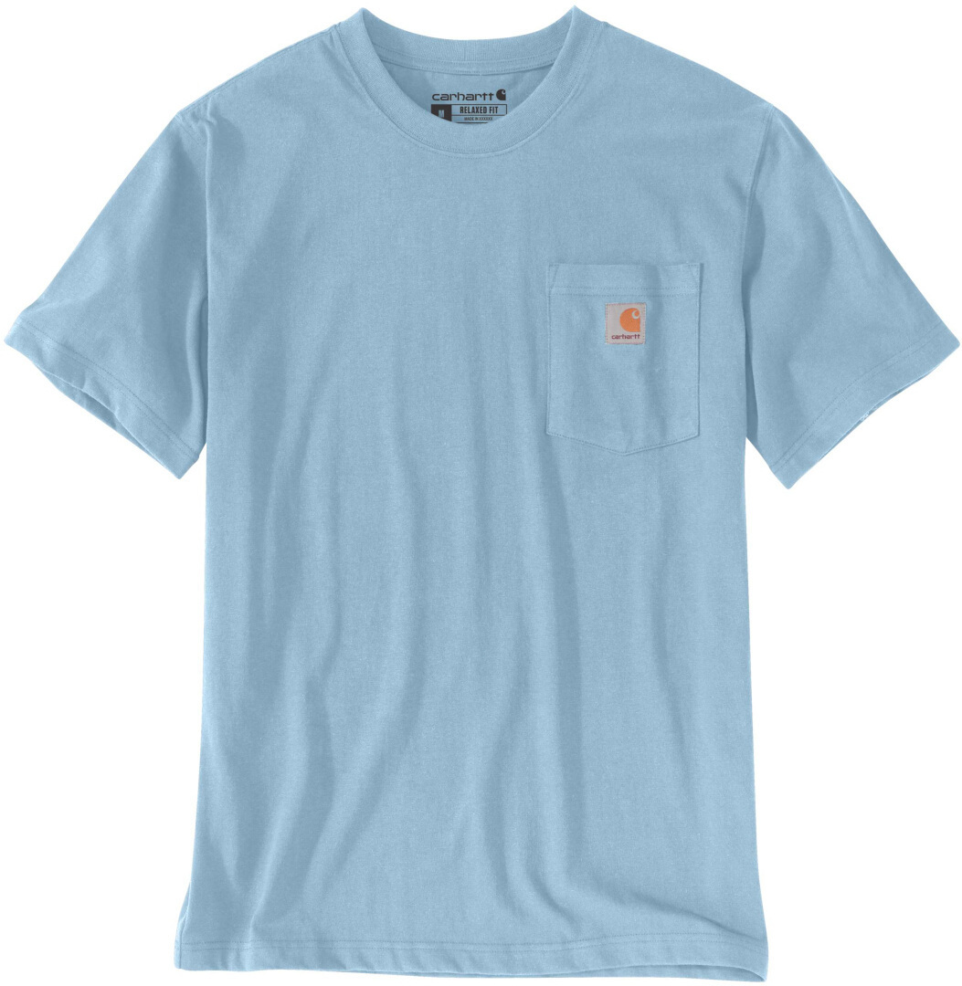Carhartt Relaxed Fit Heavyweight K87 Pocket T-shirt ljusblå XS Figur 1