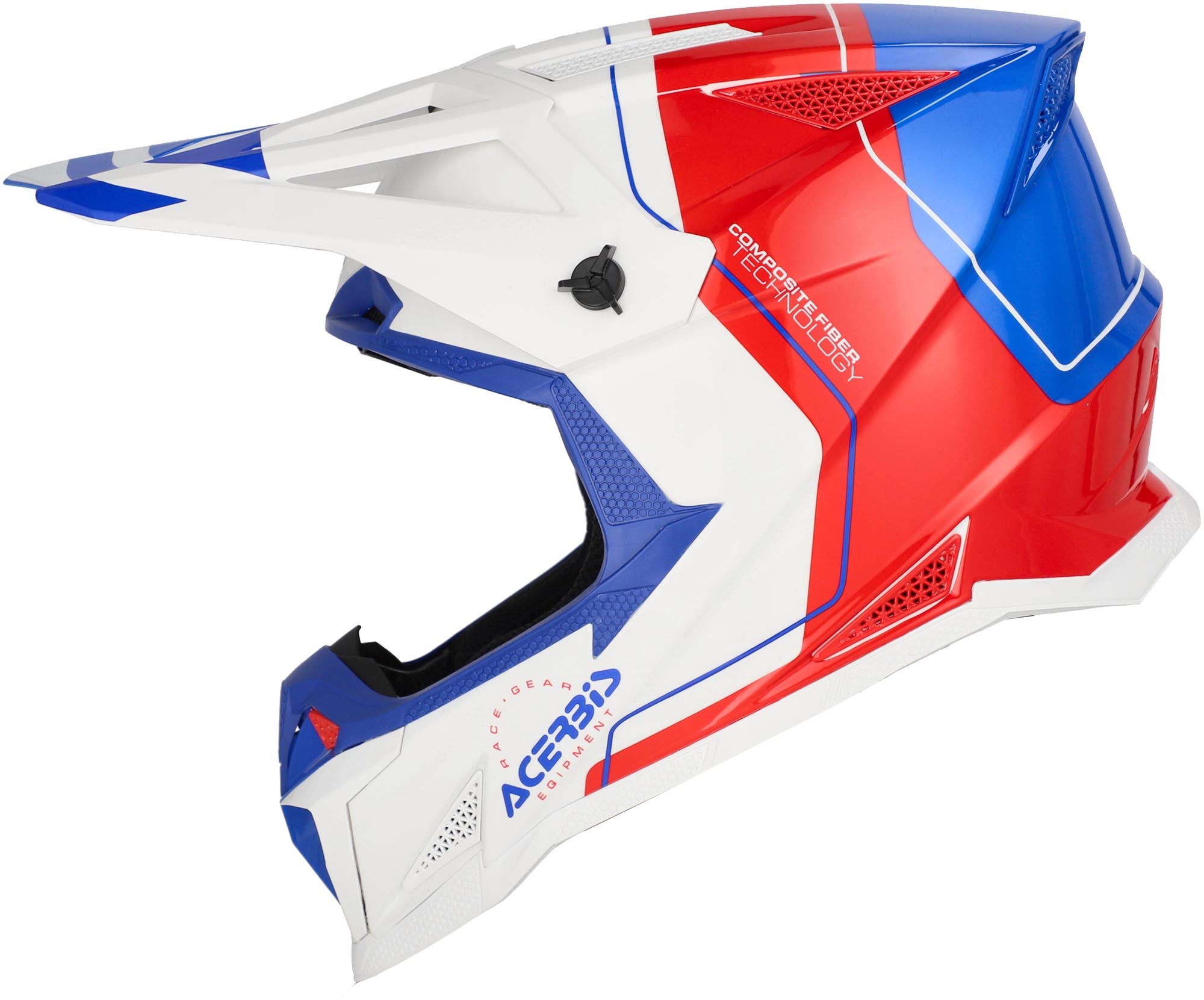 Acerbis T711 Graphic Casco da motocross bianco/rosso/blu XL (61/62) Figura 3