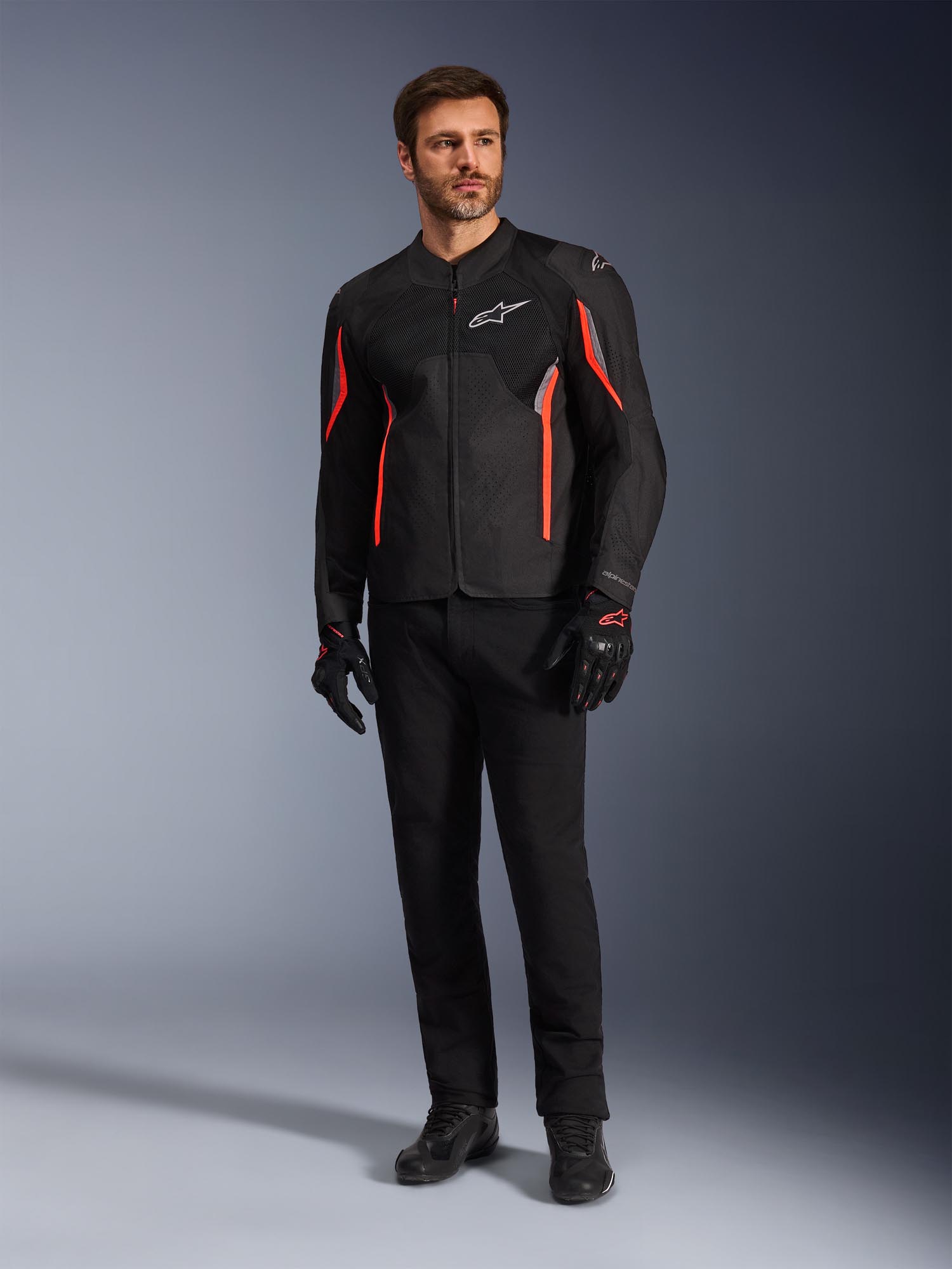 Alpinestars AST V3 Air perforated Motorcycle Textile Jacket black/grey/red 2XL Figure 4