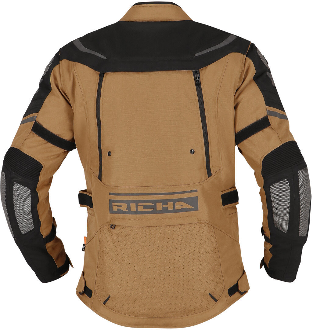 Richa Infinity 2 Adventure waterproof Motorcycle Textile Jacket brown/black 3XL Figure 3