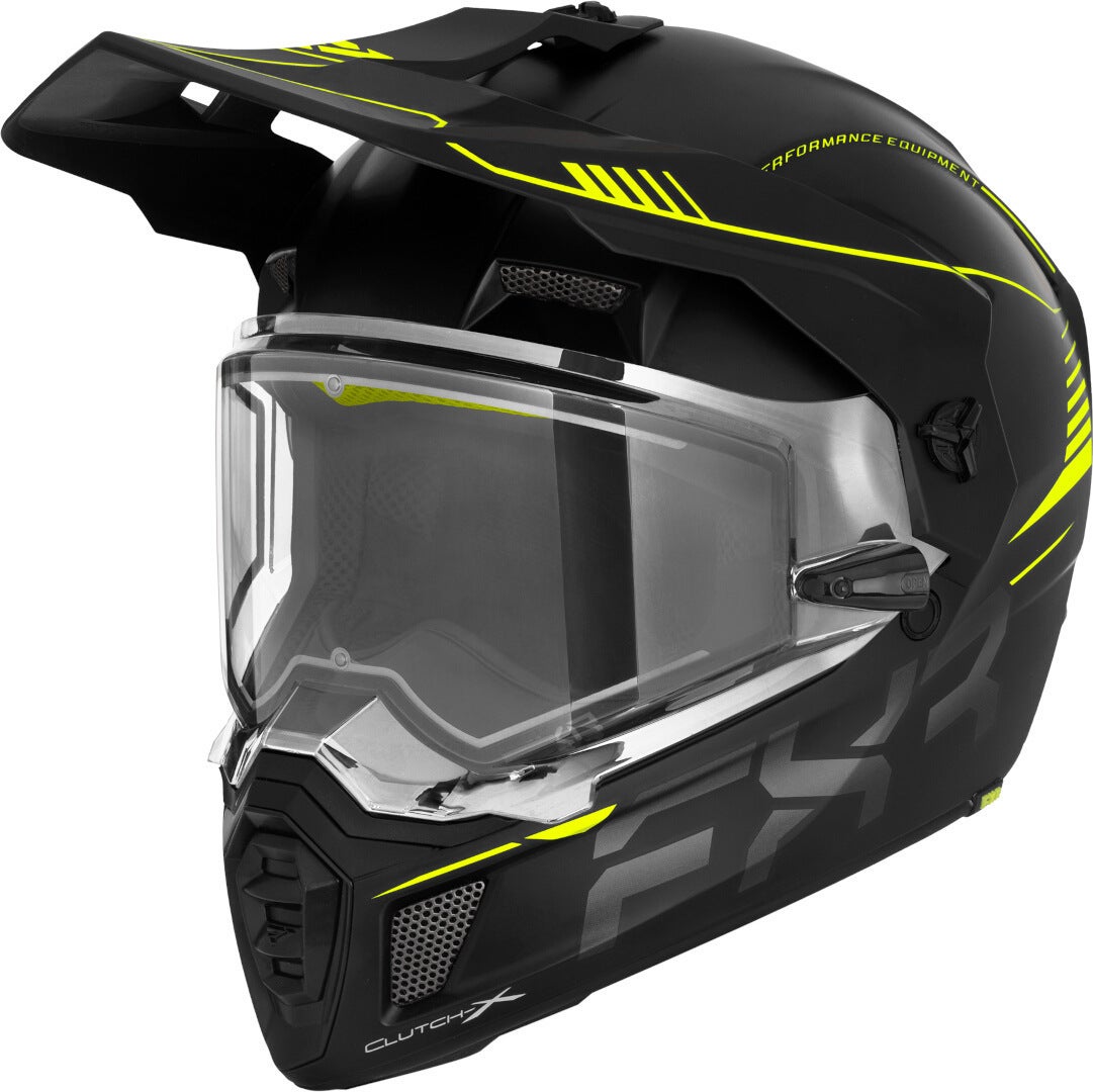 FXR Clutch X Pro Casque de motoneige noir mat/jaune XL (61/62) Figure 1