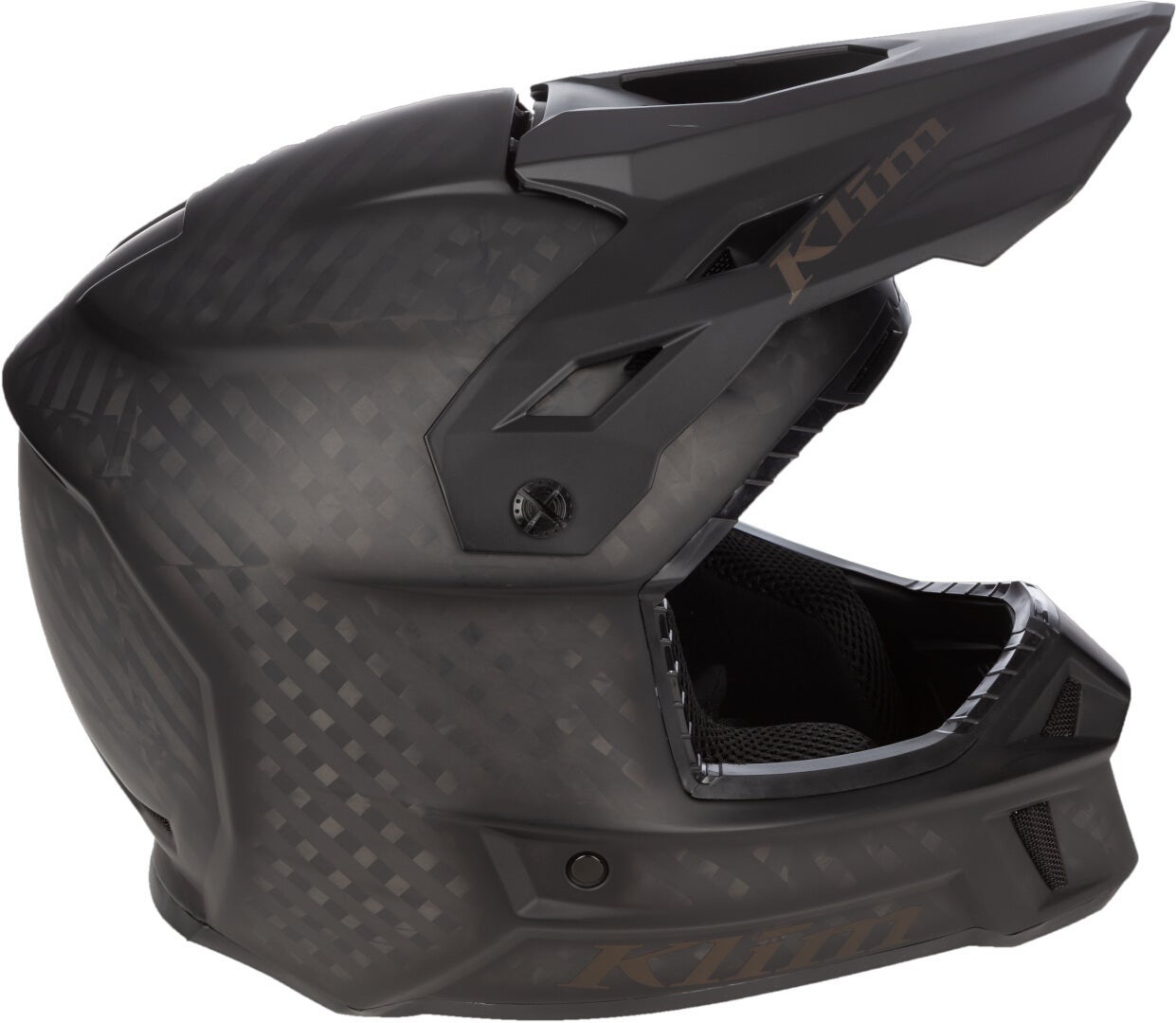 Side view of Klim F3 Carbon Wraith Snowmobile Helmet