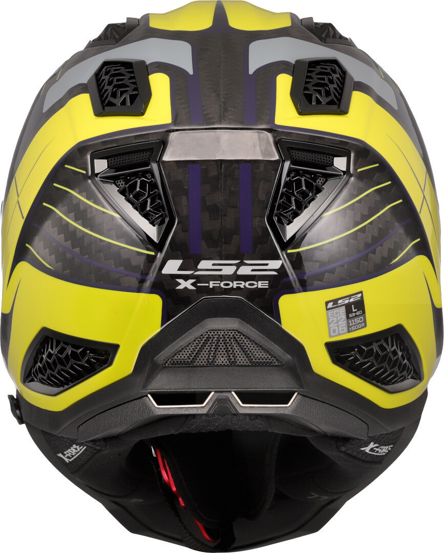 LS2 MX703 X-Force Galuo Carbon Motocross hjälm gul/grå Förlust (59/60) Figur 4