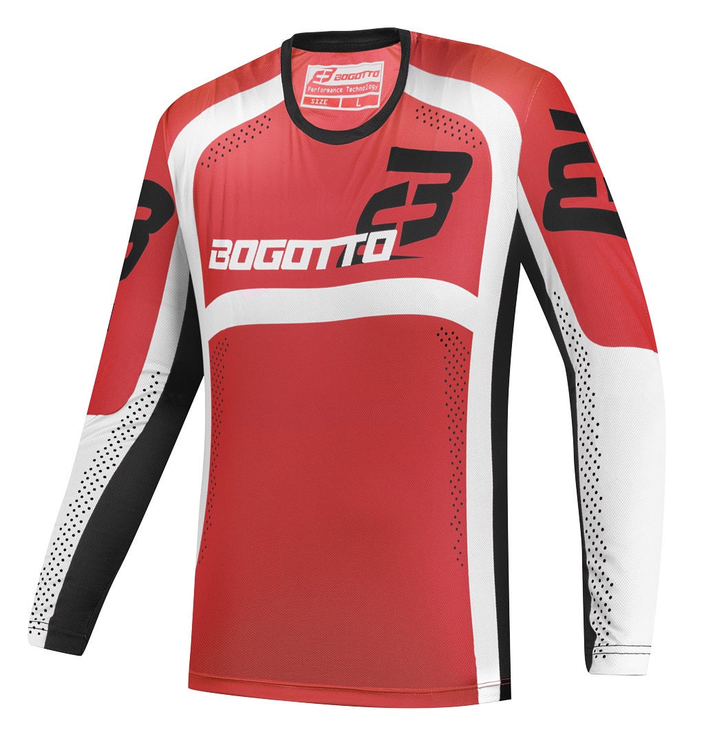 Bogotto Ares-MTN Motokrosový dres černá/červená/bílá S Obrázek 1