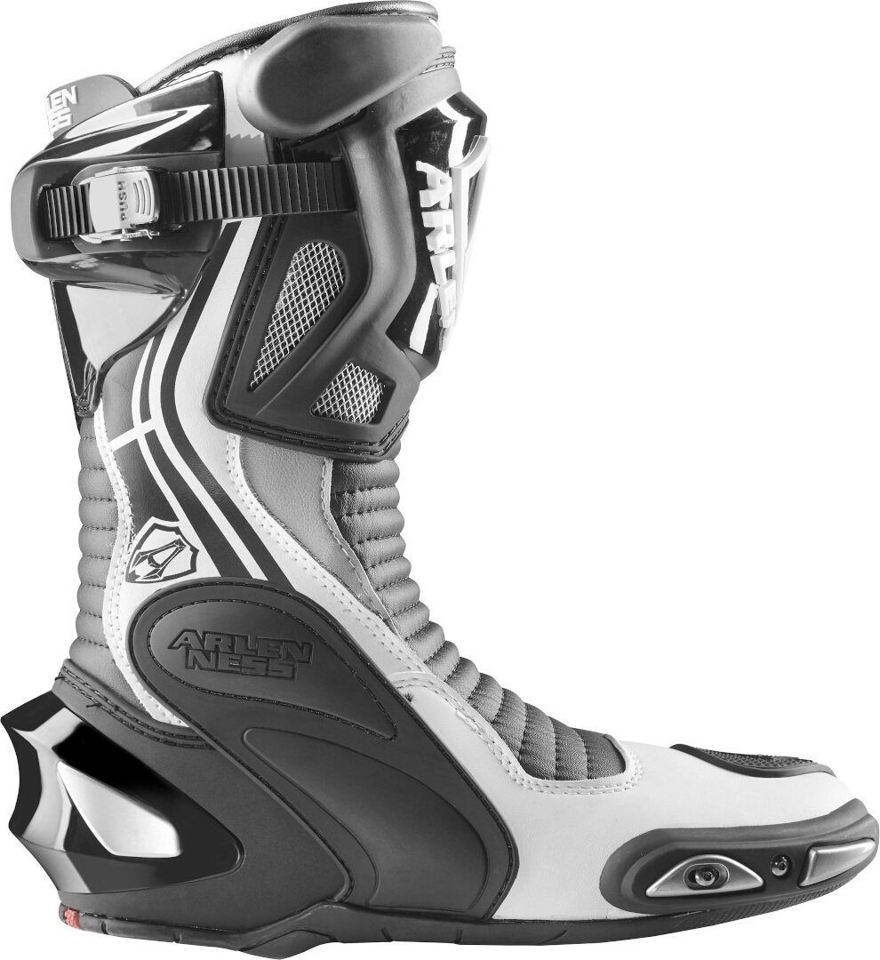 Arlen Ness Pro Shift 2 Motorcycle Boots black/grey/white 48 Figure 2