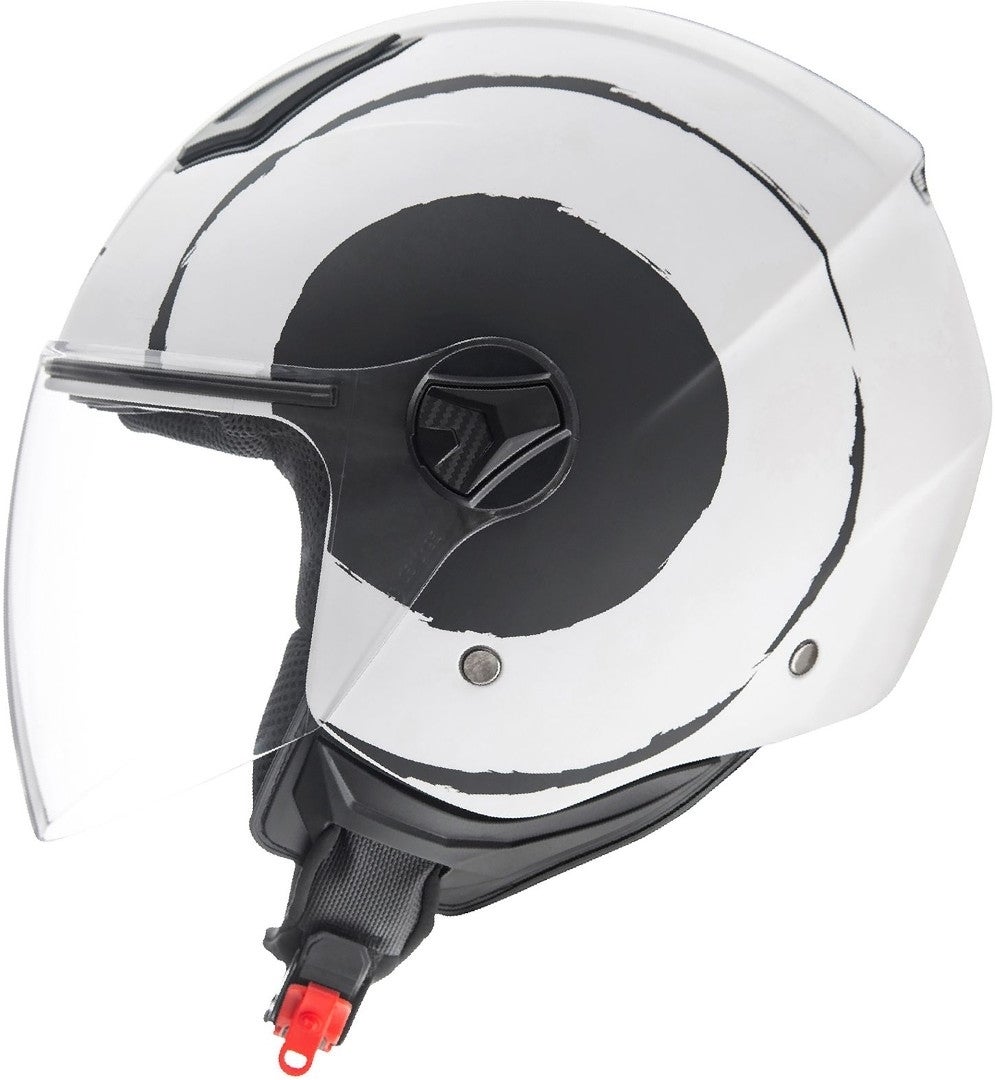 Germot GM 196 Decor Capacete Jet Branco fosco/preto M (57/58) Figura 2