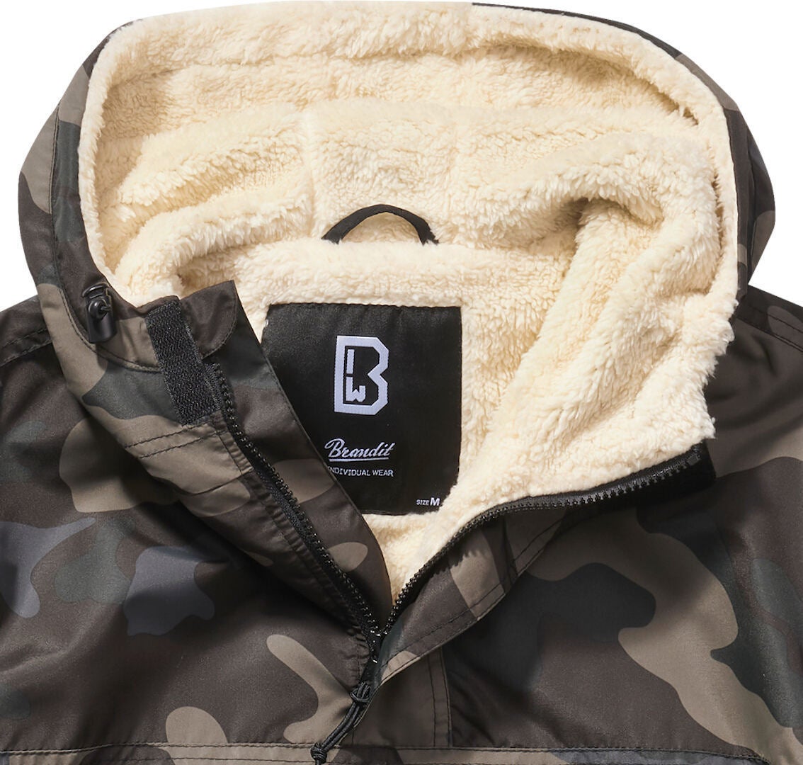 Side view of Brandit Windbreaker Sherpa Jacket