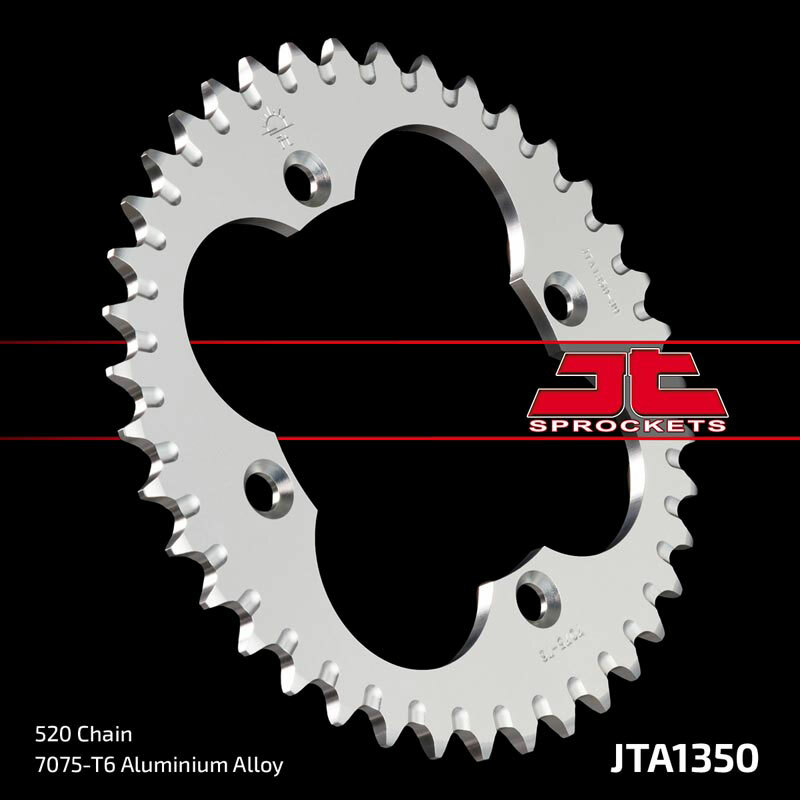 JT-DRIVHJUL Ultralätt aluminiumkrona 1350 - 520 Figur 1