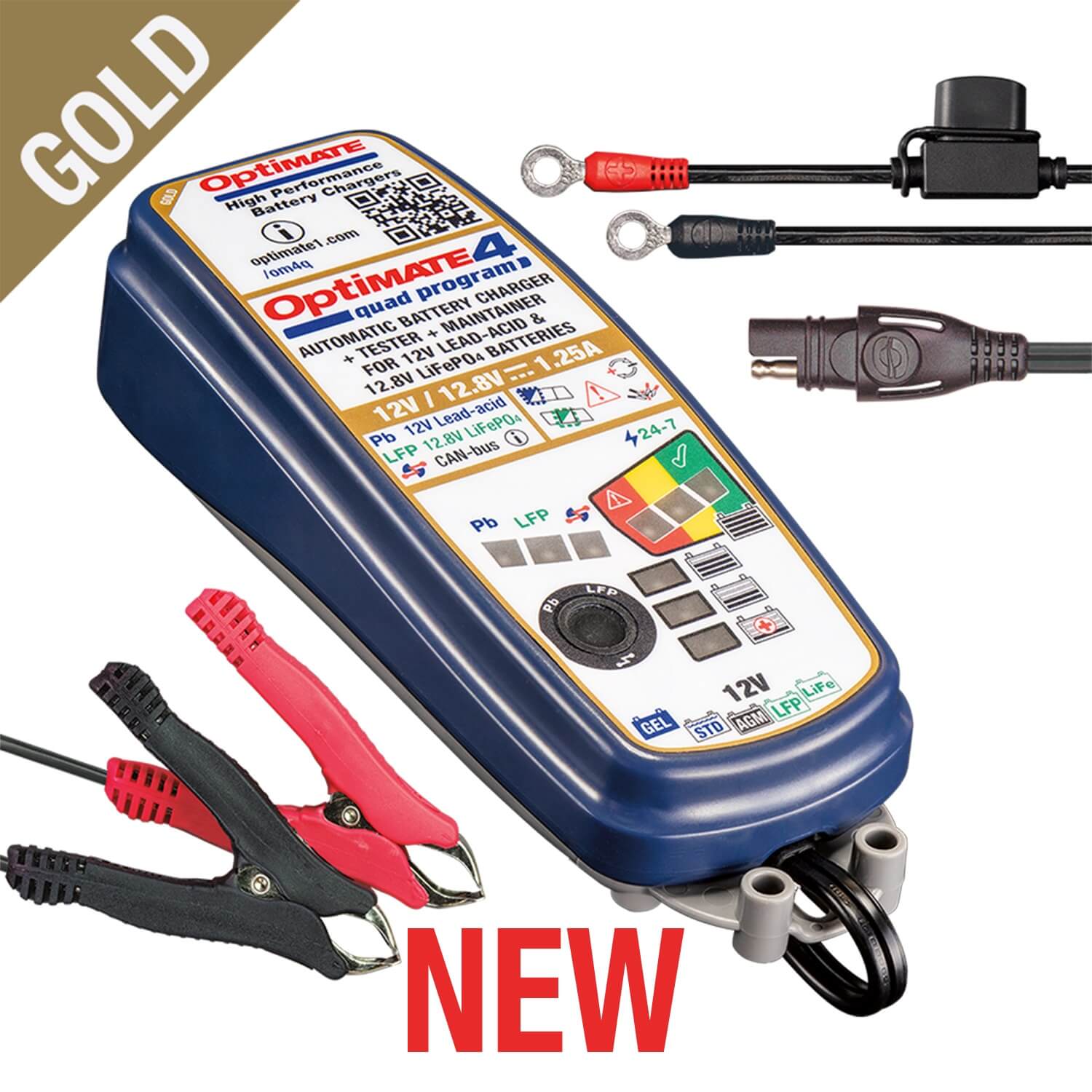OPTIMATE Batterieladegerät Optimate 4 QUAD PROGRAM Figura 1