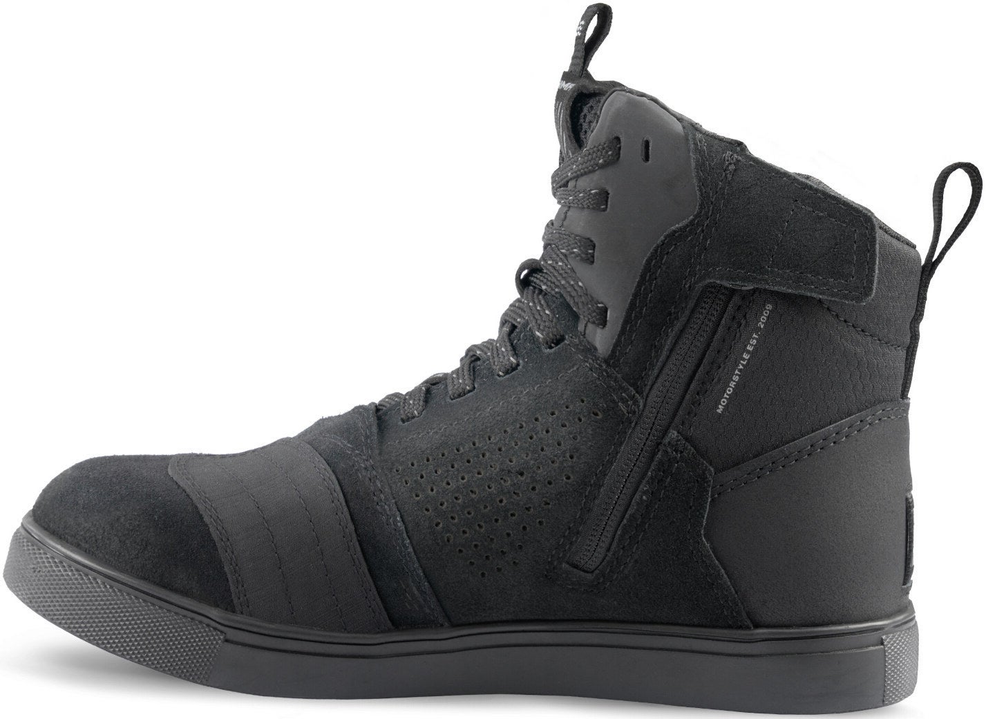 Side view of SHIMA Rebel Vented 2.0 perforated Ladies Motorcycle Shoes