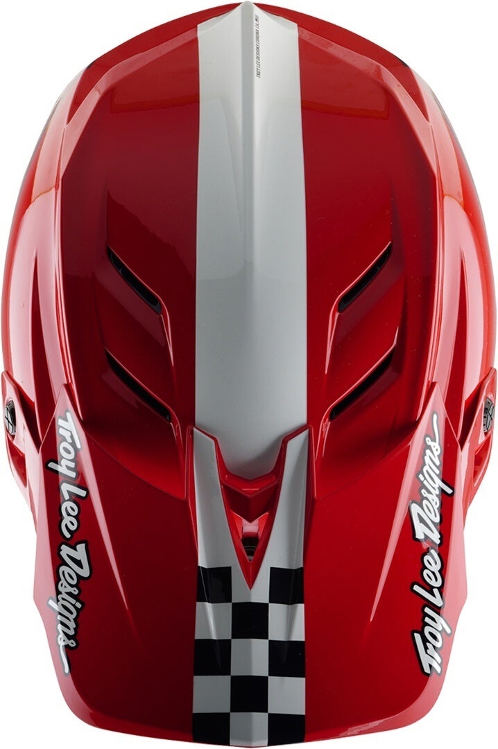 Troy Lee Designs D4 Mips Fifty-50 Polyacrylite Downhill Helm white/red L (58/59) Figure 3