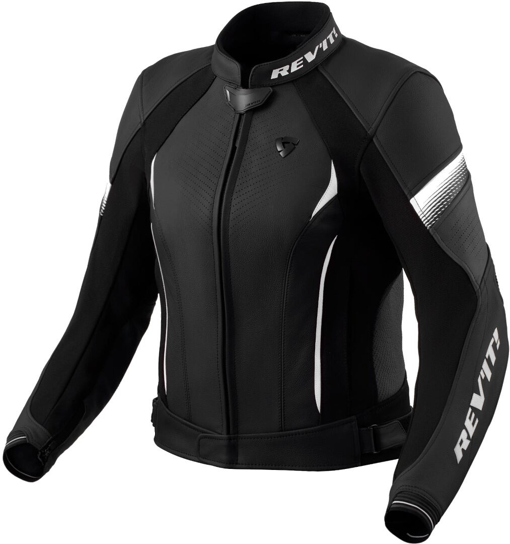 Revit Xena 4 Ladies Motorcycle Leather Jacket black/white 44 Figure 1