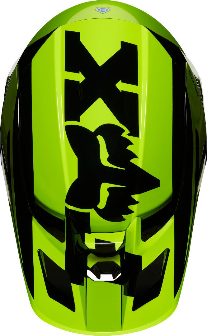 Fox V2 Hayl Jugend Motocross Helm gelb M Abbildung 4
