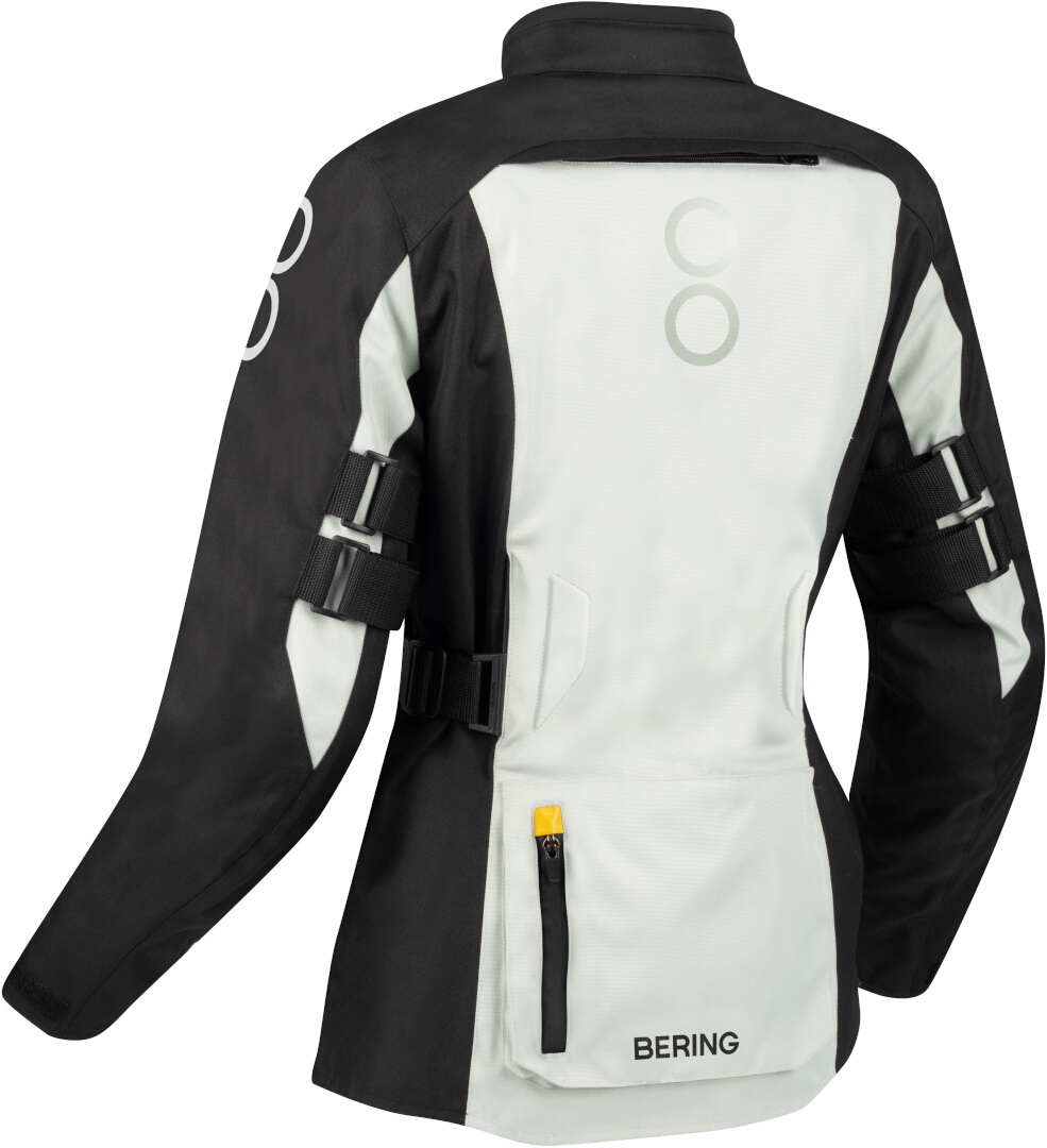 Bering Zephyr waterproof Ladies Motorcycle Textile Jacket black/grey/yellow 46 Figure 2