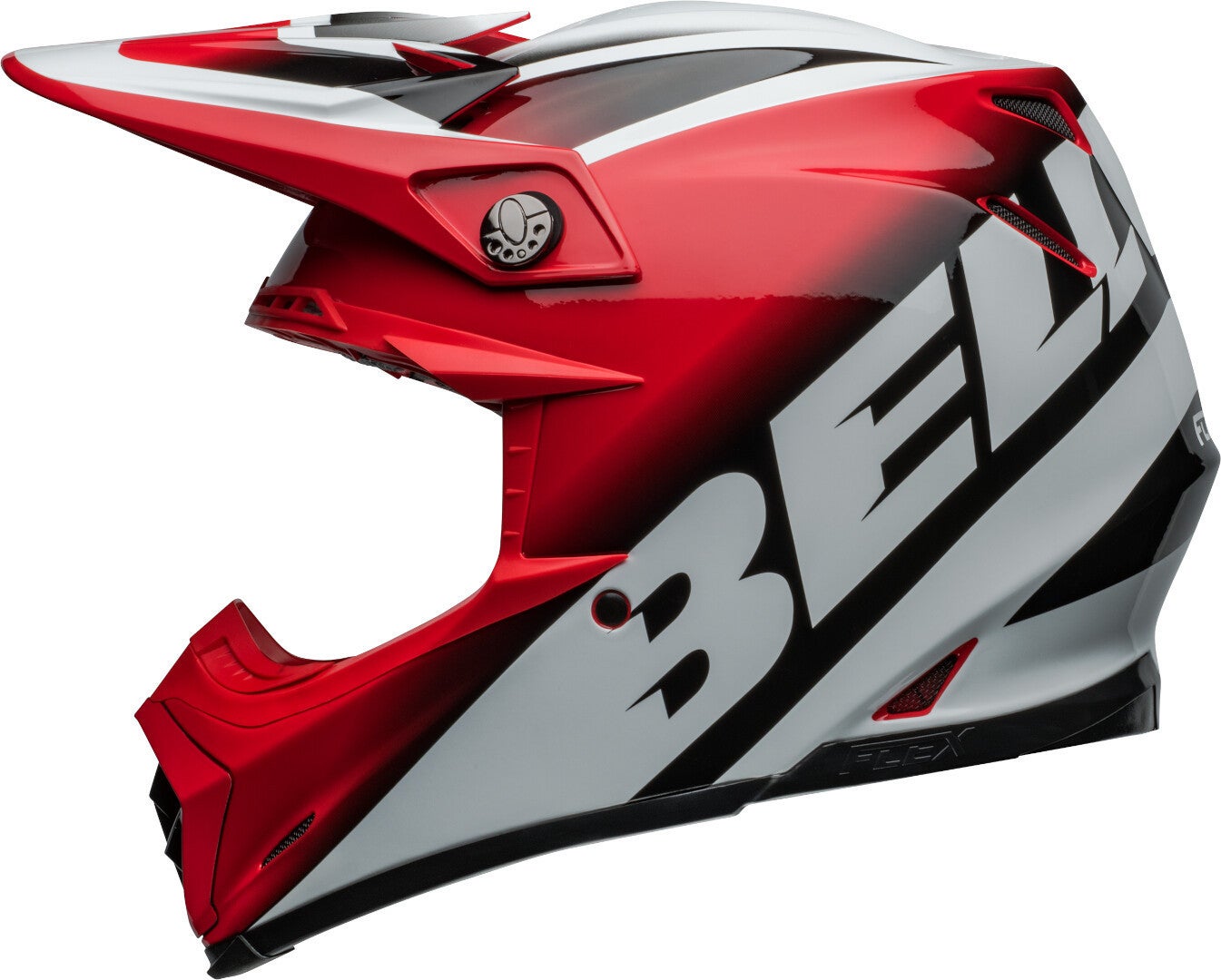 Bell Moto-9S Flex Rail Casco da motocross rosso/nero/bianco M (57/58) Figura 5