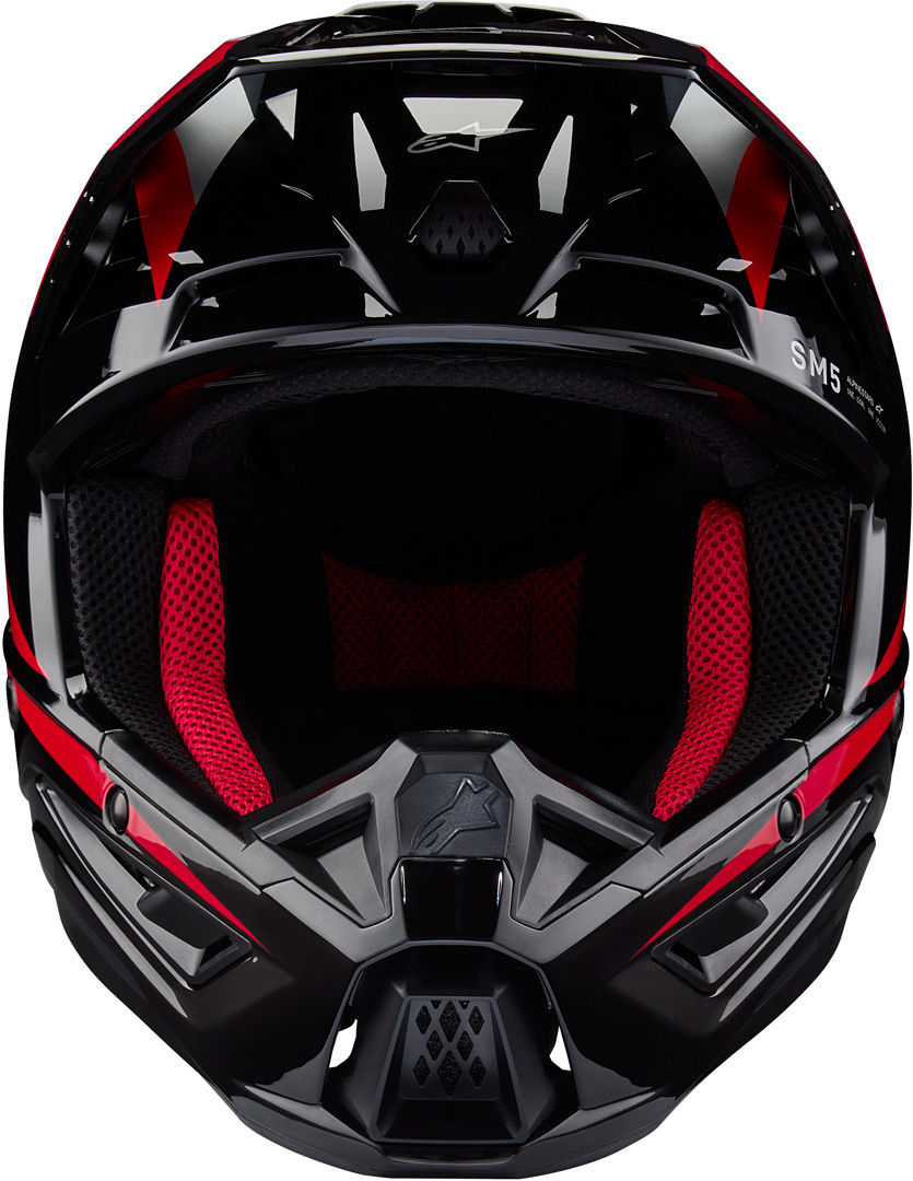 Alpinestars SM5 Honda Cască de motocross Negru/Roșu XXL (63/64) Figura 3