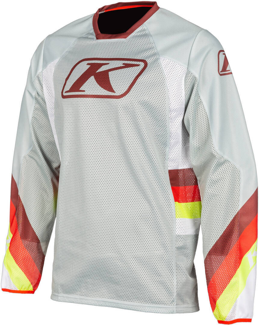 Klim Mojave 2023 Motocross Jersey hellgrau/rot 3XL Abbildung 1