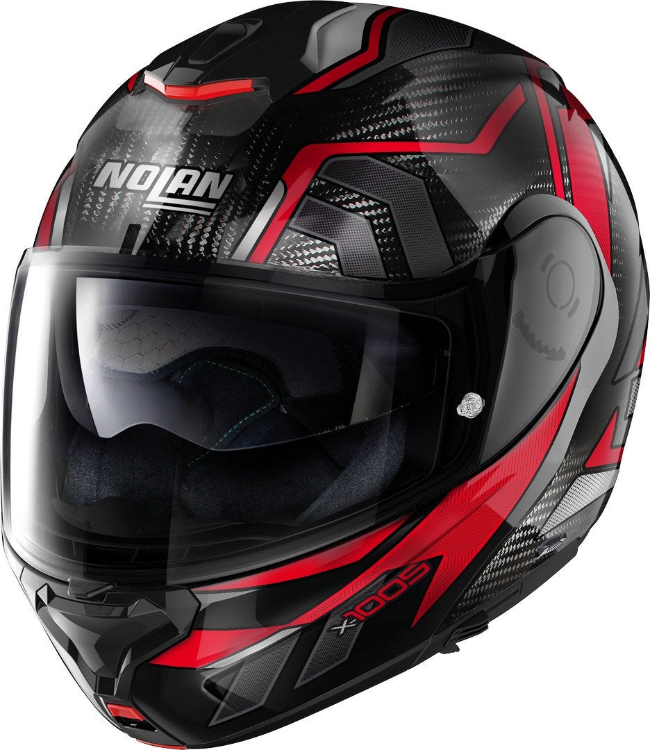 Nolan X-1005 Ultra Carbon Sandglas N-Com Casco nero/rosso S (56) Figura 1