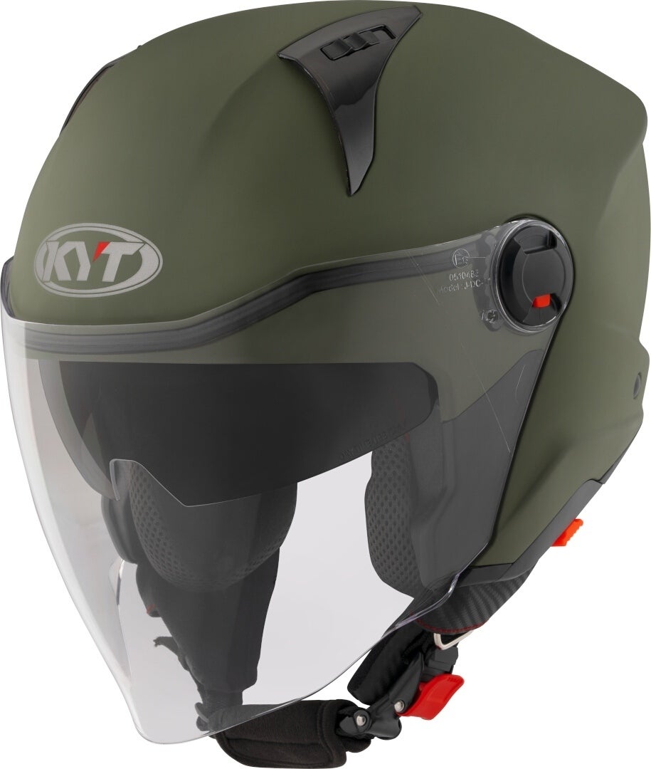 KYT D-City Plain Casque jet Green matt S (55/56) Figure 1