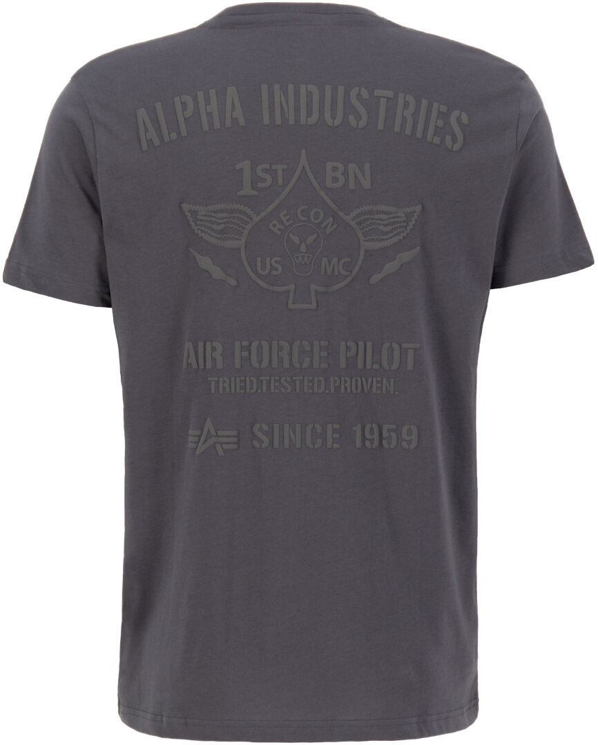 Alpha Industries Air Force Tricou Gri închis S Figura 2