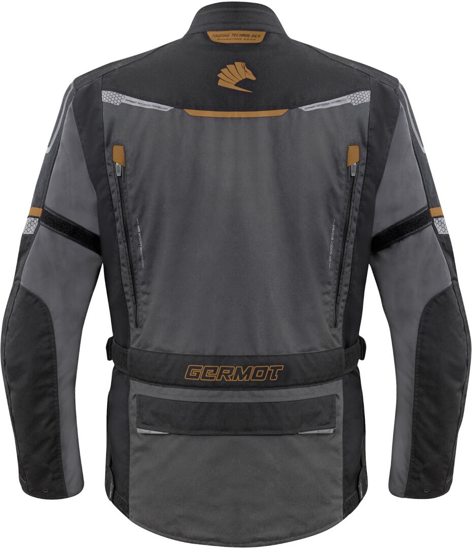 Germot Argos wasserdichte Motorrad Textiljacke schwarz/grau/bronze 4XL Abbildung 2