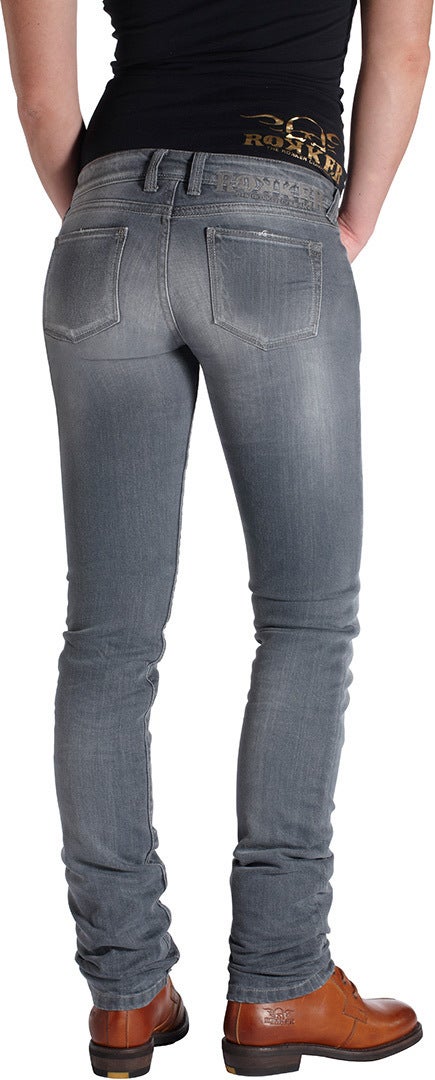 Rokker The Donna Grey Jeans da moto da donna 33 L34 Figura 4
