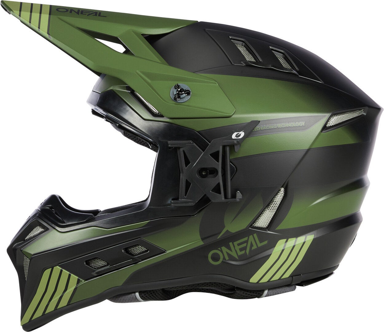 Oneal EX-SRS Hitch Motocross hjelm sort mat/grøn L (59/60) Figur 3