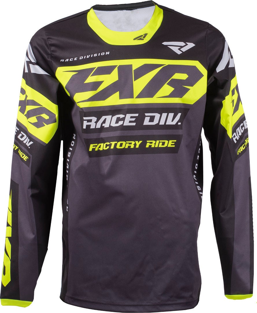 FXR Cold Cross RR Motocross Jersey sort/gul M Figur 1