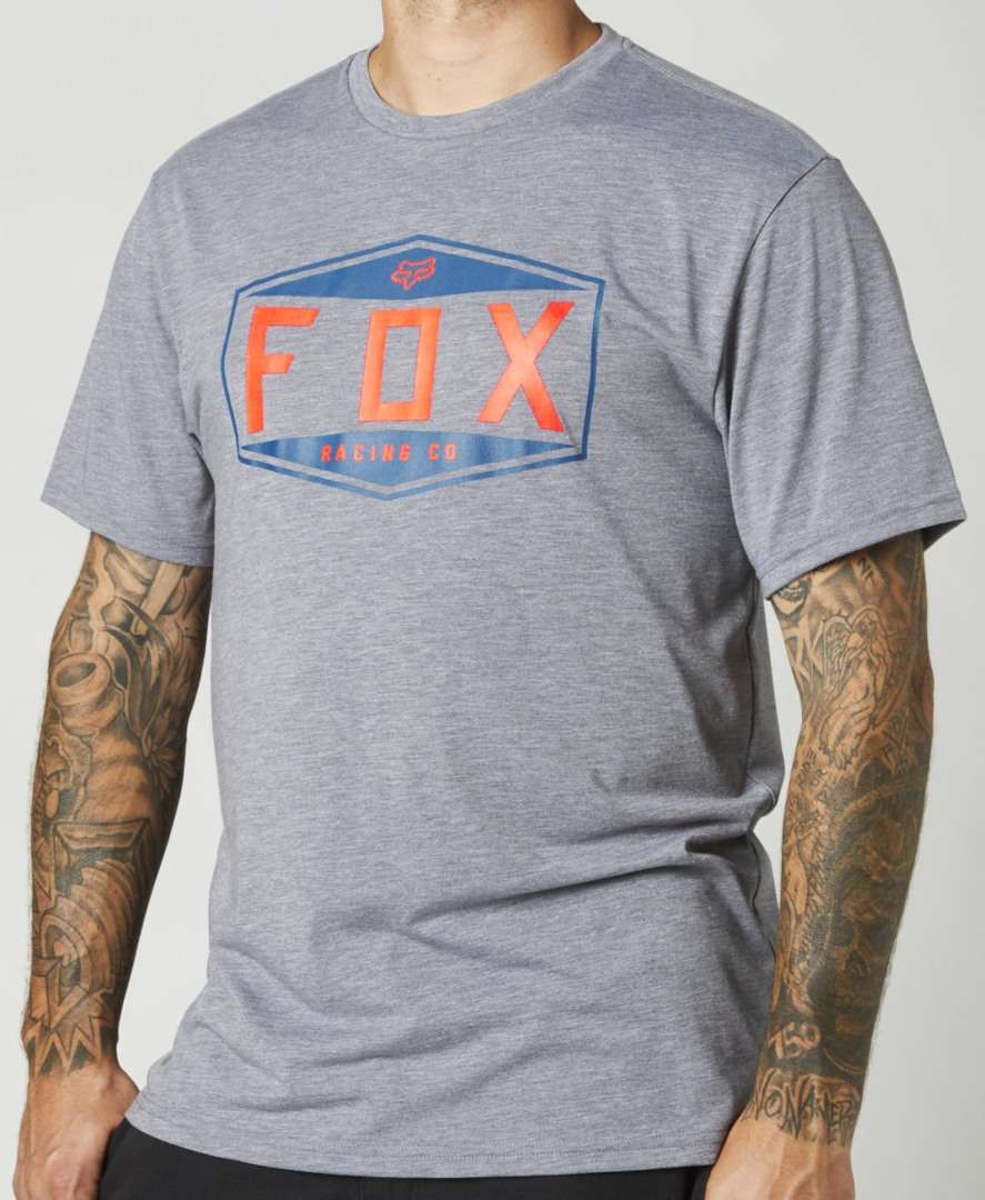 FOX Emblem Tech Camiseta gris M Figura 1