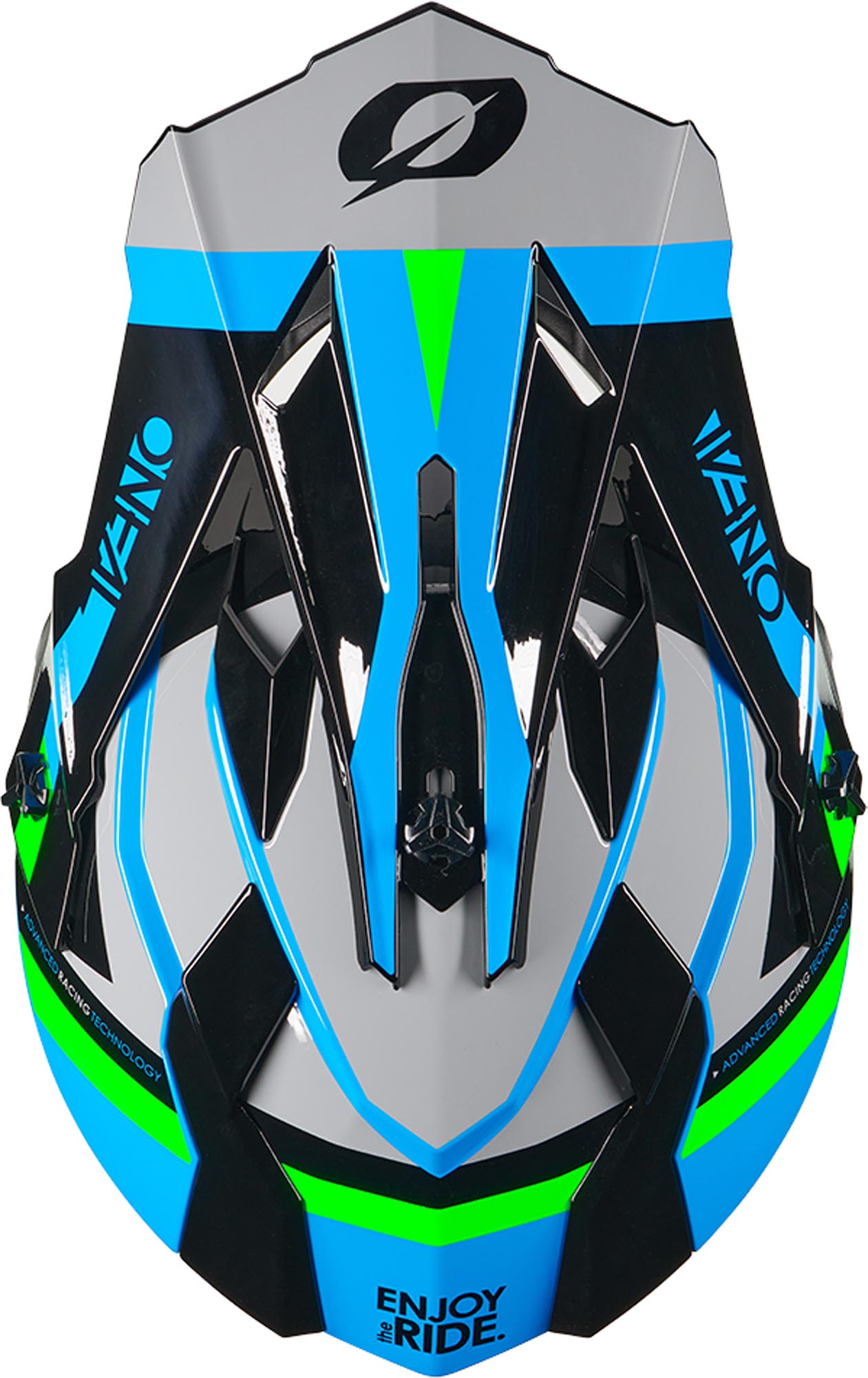 Oneal 2SRS Zento Casco da motocross nero/grigio/blu L (59/60) Figura 4