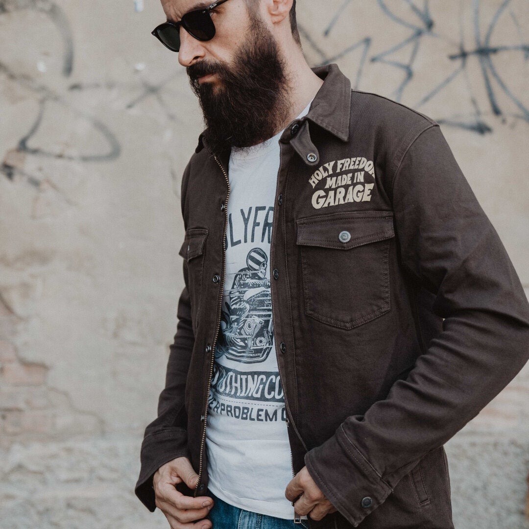 HolyFreedom Marrom Motorrad Textiljacke 3XL Abbildung 4