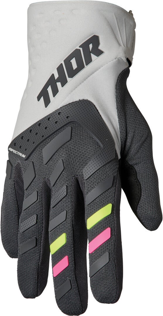 Thor Spectrum Touch Motocross handsker til damer lysegrå XL Figur 1