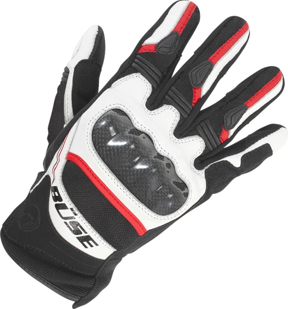 Büse Safe Ride Damen Motocross Handschuhe weiß/rot 7 Abbildung 1