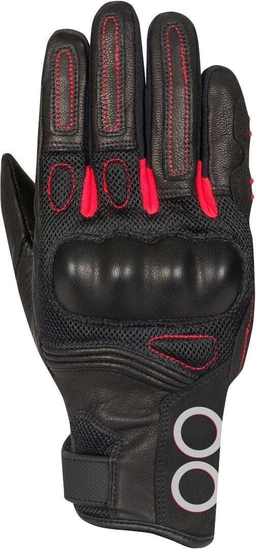 Bering Pitts Mesh Dame motorcykel handsker sort/rød L Figur 1