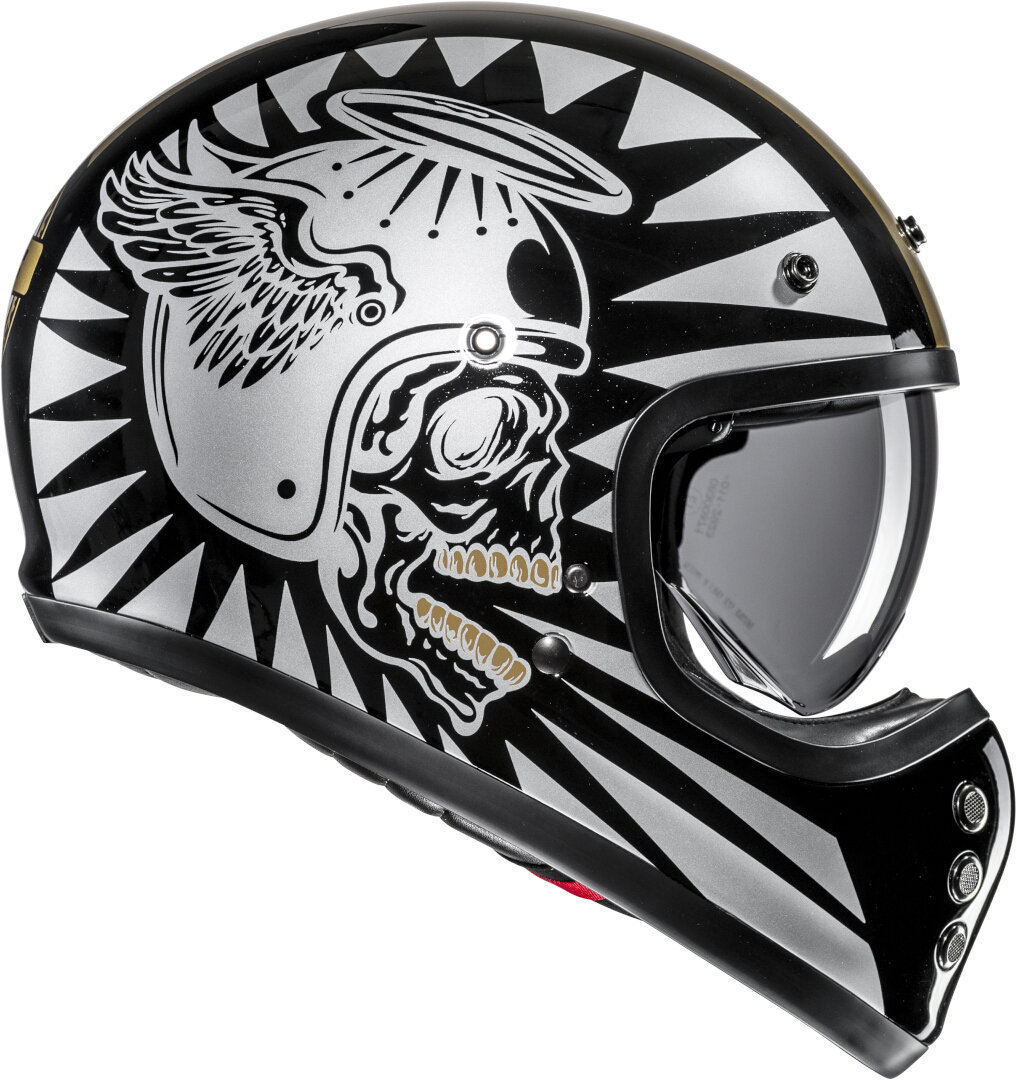 HJC V60 Flame Casco nero/argento/oro M (57/58) Figura 2