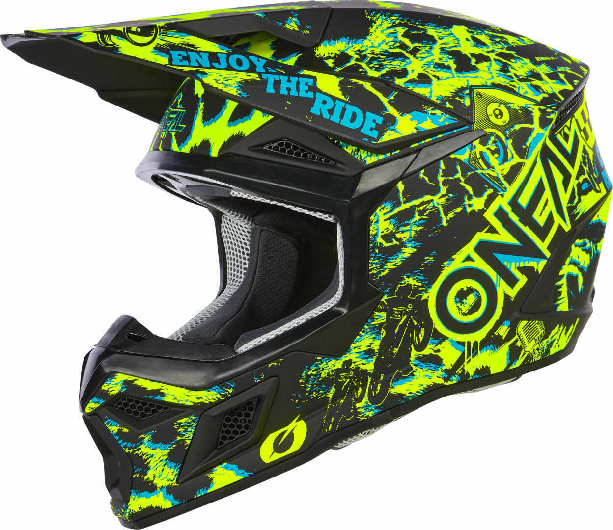 Oneal 3SRS Assault Neon Casco Motocross S (55/56) Figura 2
