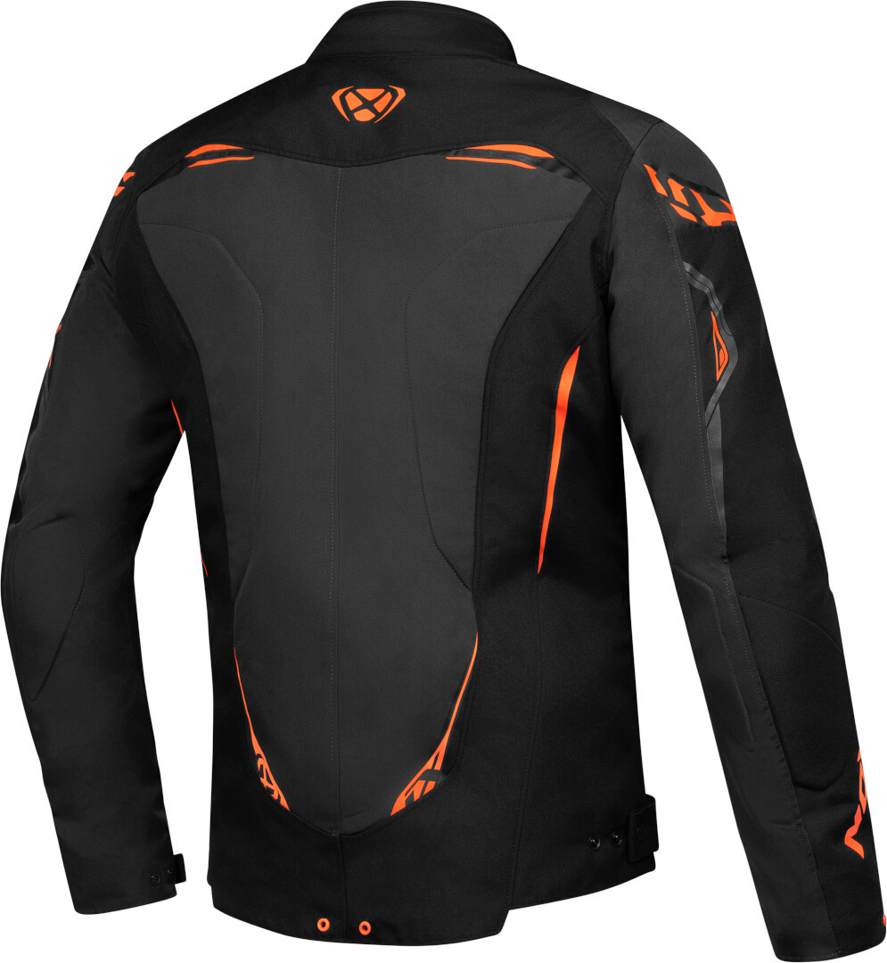 Ixon Caliber Waterproof Motorcycle Textile Jacket black/anthracite/orange M Figure 2