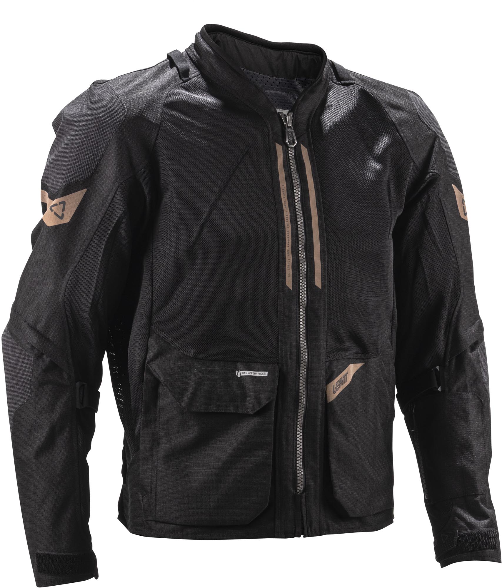 Leatt ADV FlowTour 4.5 Short Motorcycle Textile Jacket black/grey 4XL Figure 1