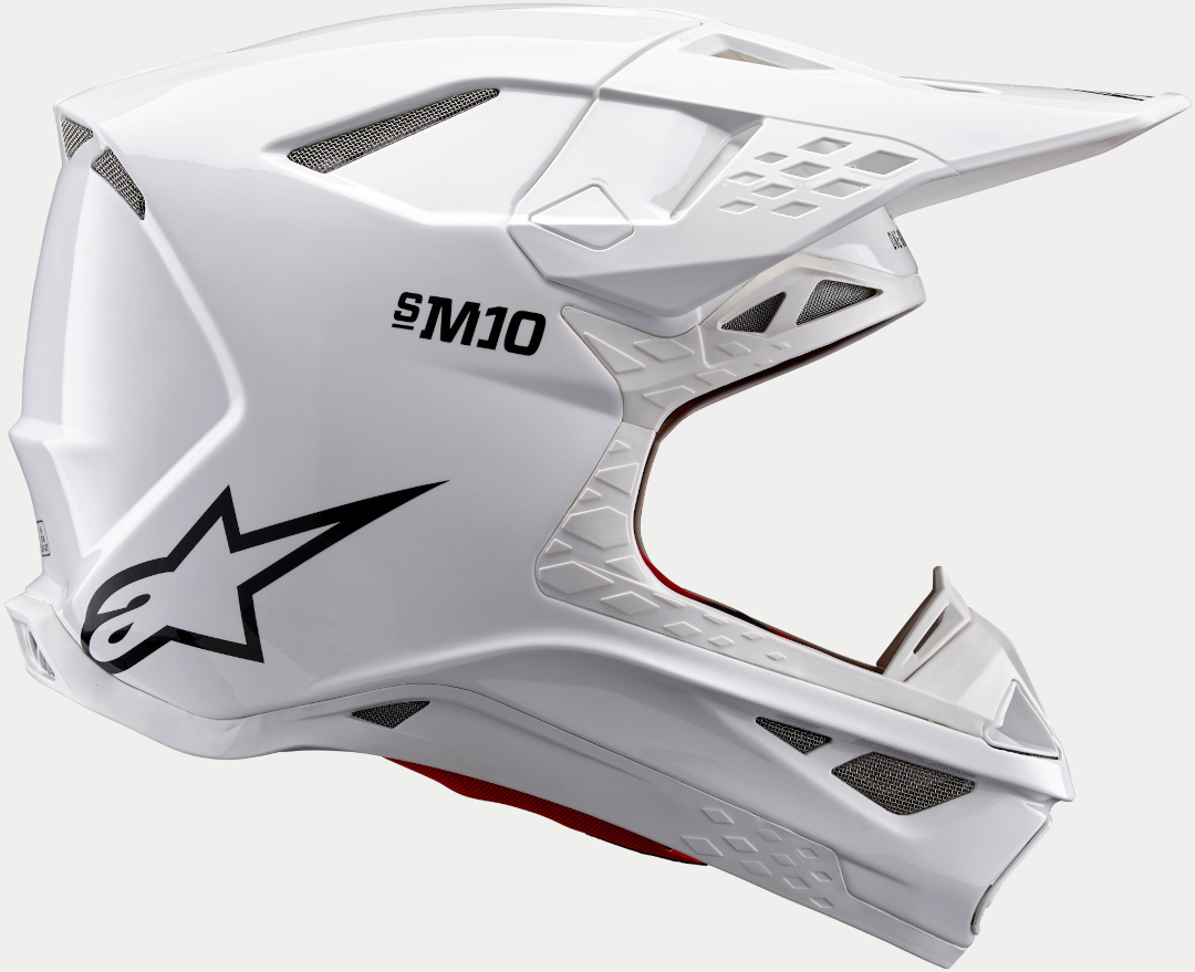 Alpinestars Supertech S-M10 Solid 2024 Motorcross helm Wit Verlies (59/60) Figuur 5
