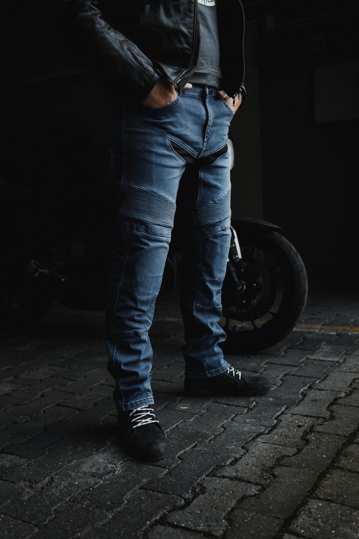Side view of Bogotto Roadturn Motorcycle Jeans
