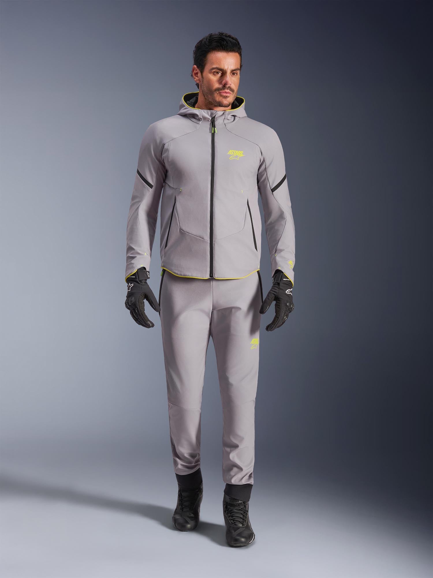 Alpinestars Aeroshel waterproof Motorcycle Textile Jacket grey/yellow M Figure 3