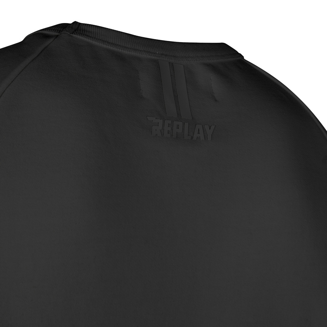Replay Logo Suéter negro S Figura 5
