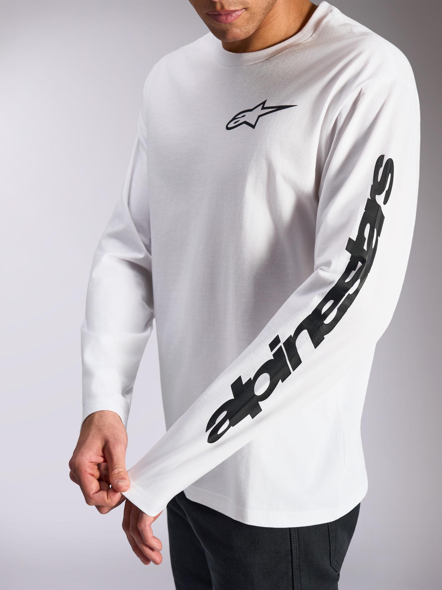 Alpinestars Trackside CSF Langarmshirt weiß M Abbildung 3
