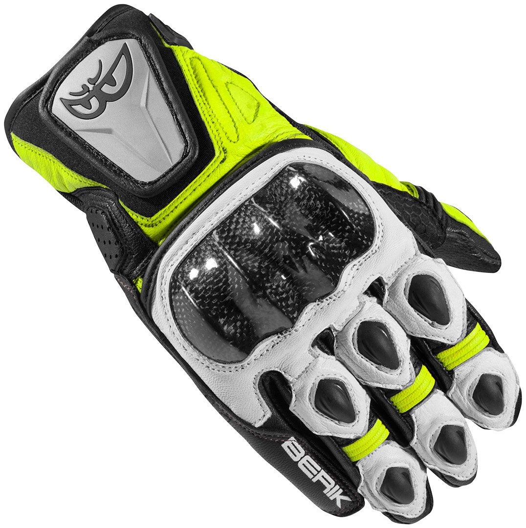 Berik Namib Gants de moto Noir/Blanc/Néon-jaune L Figure 1