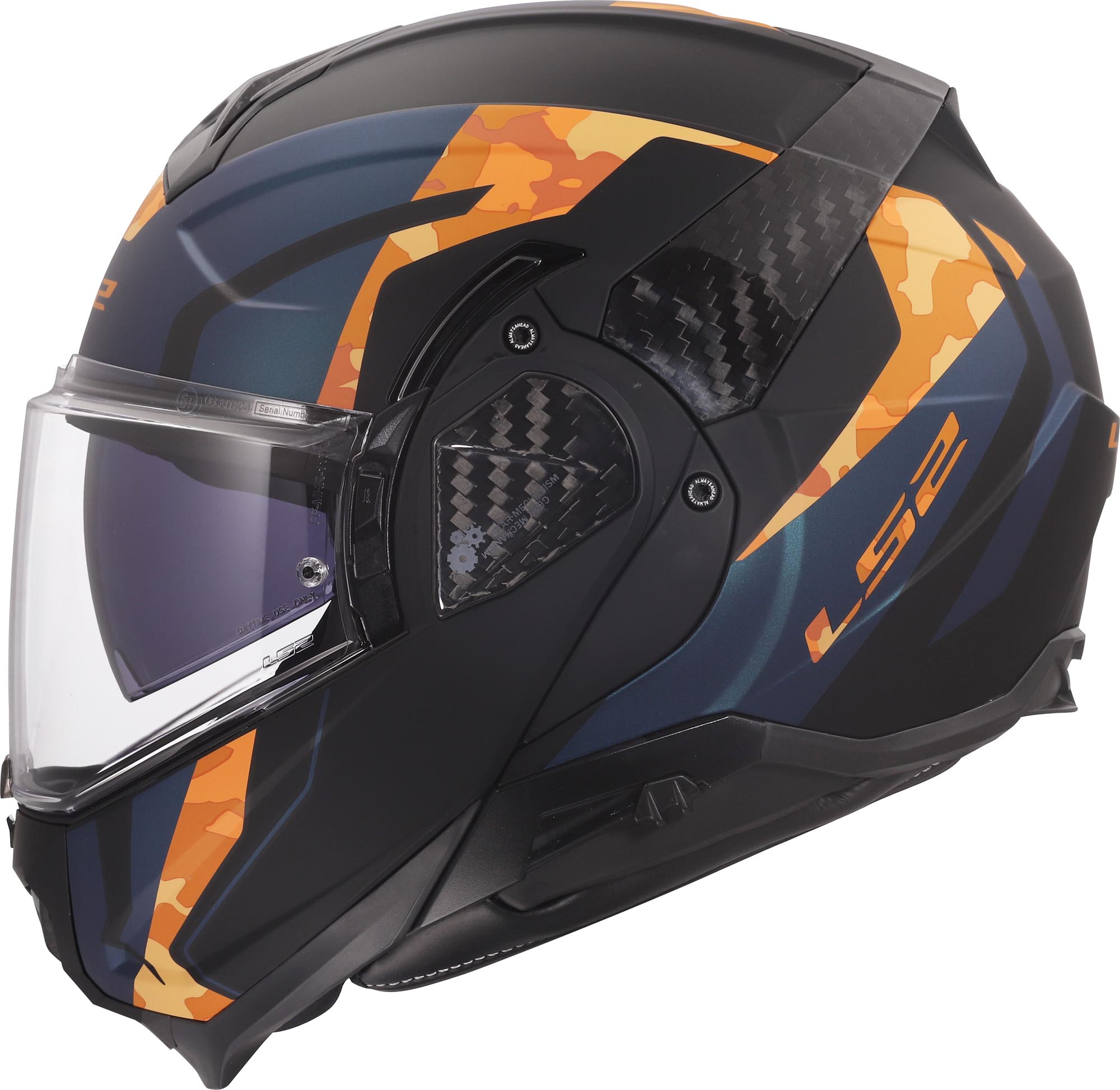 LS2 FF910 Advant II Glide Elmetto nero/arancione XXXL (65/66) Figura 4