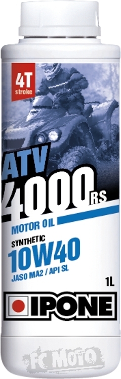 IPONE ATV 4000 RS 10W-40 Ulei motor/roți de engrenaje 1 litru Figura 1