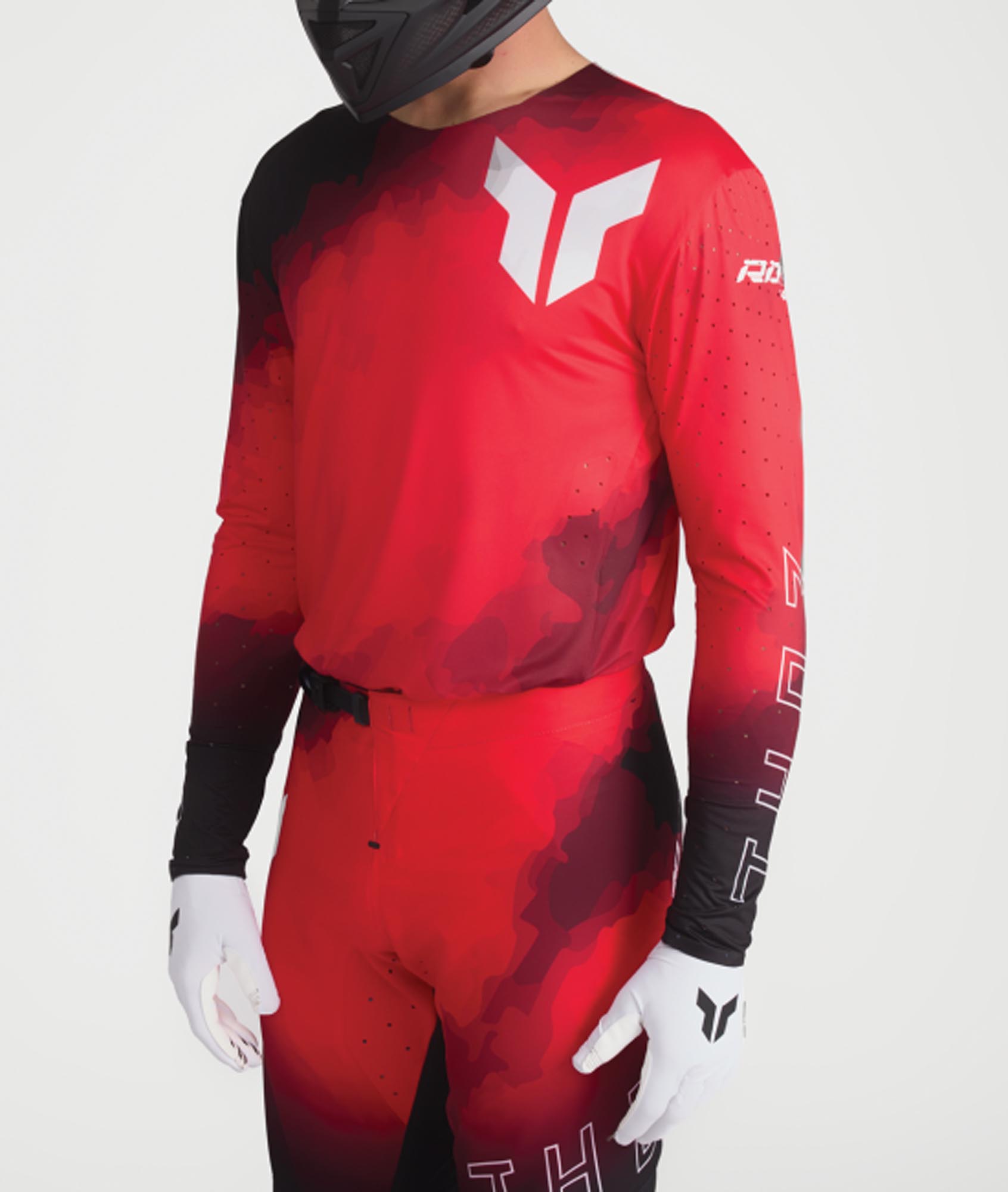 Thor Sportmode Carbon Maglia Motocross nero/rosso 2XL Figura 5
