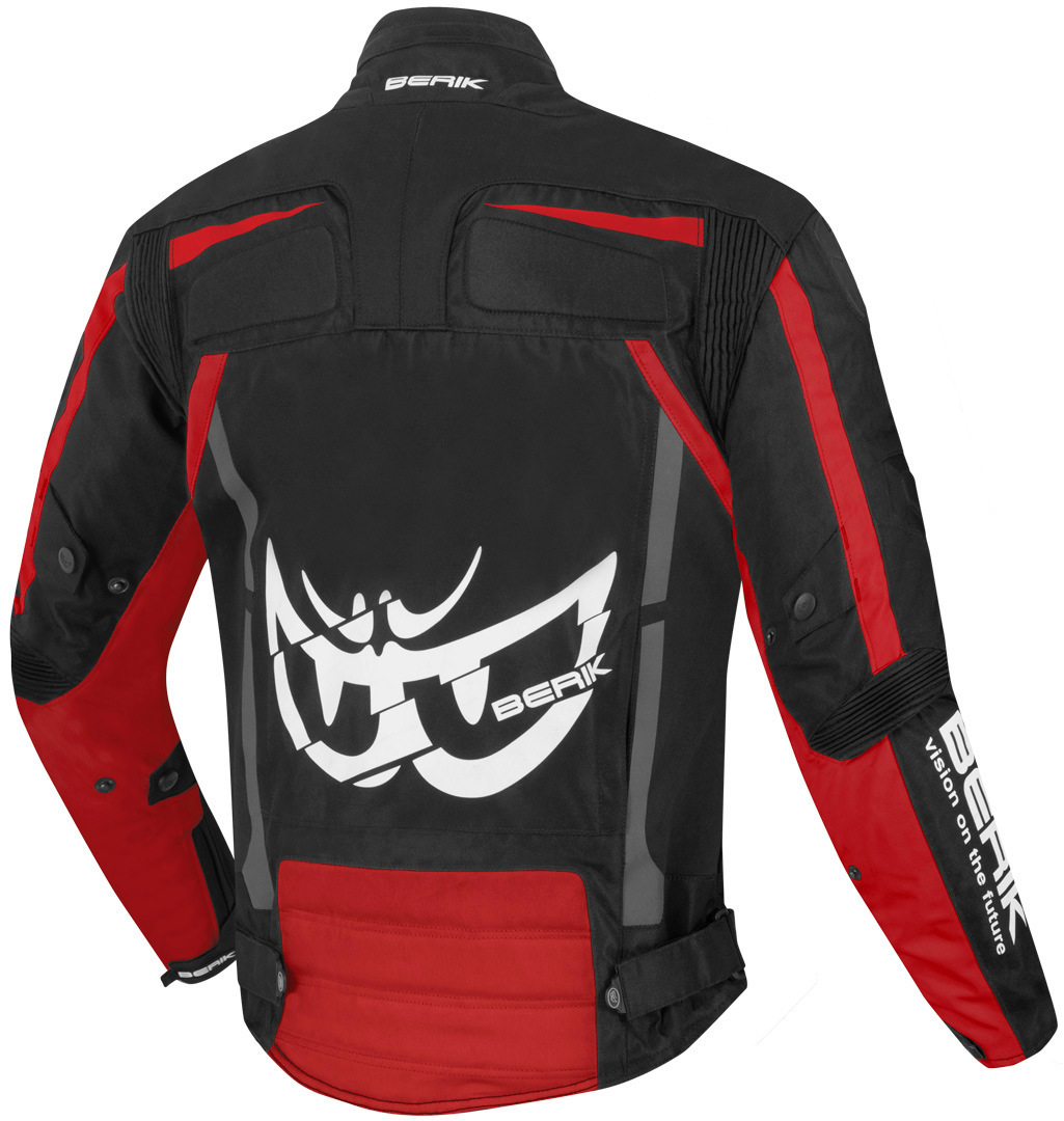 Berik Radic Evo wasserdichte Motorrad Textiljacke schwarz/rot 54 Abbildung 2