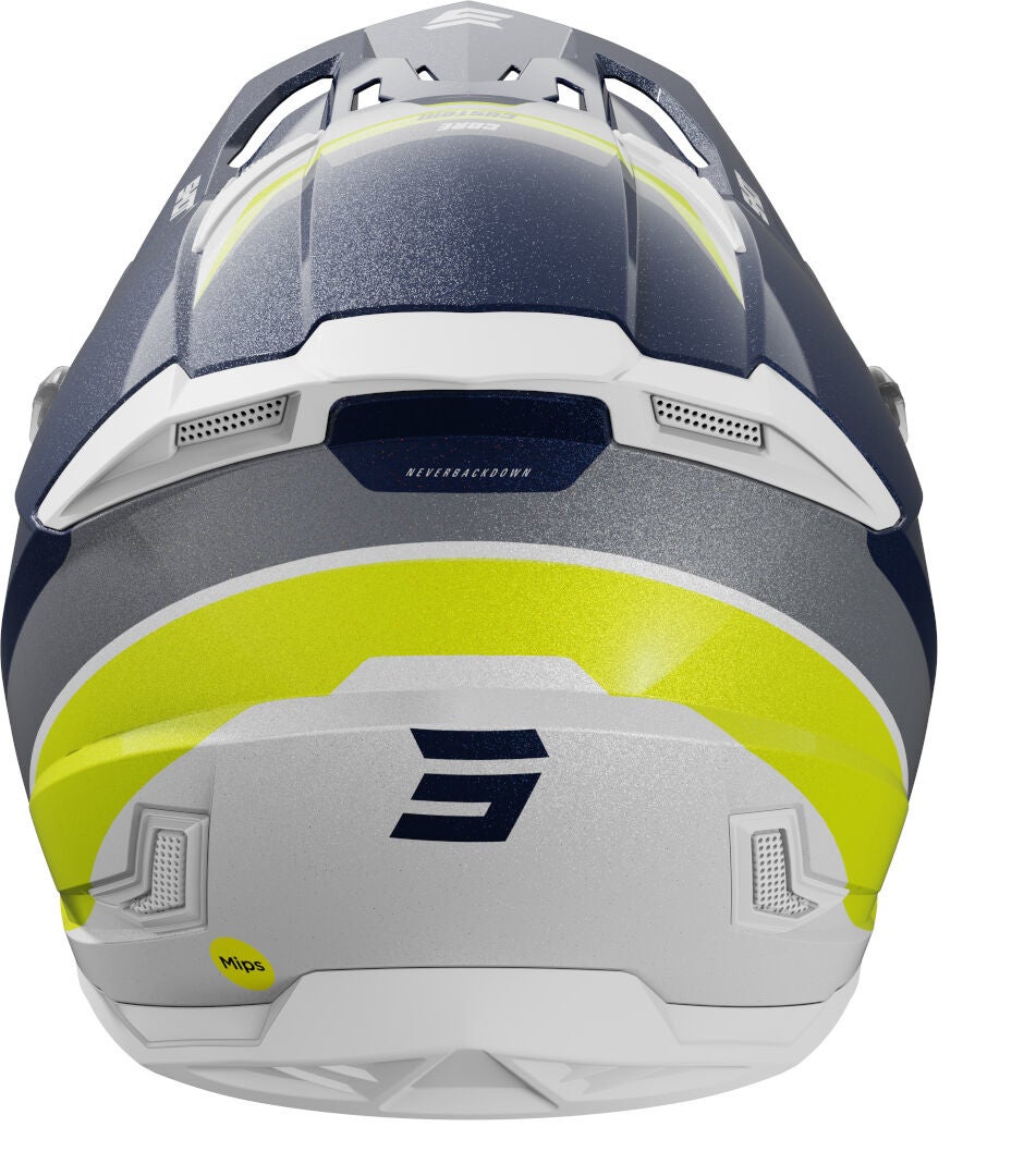 Shot Core Custom Motocross Helmet blue/white/yellow M (57/58) Figure 2
